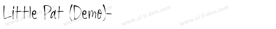Little Pat (Demo)字体转换